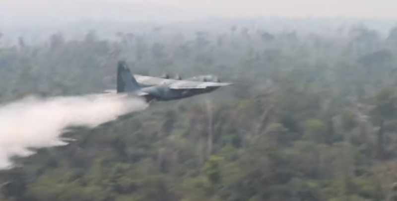 Força Aérea Brasileira usa duas aeronaves no combate a incêndios na Amazônia