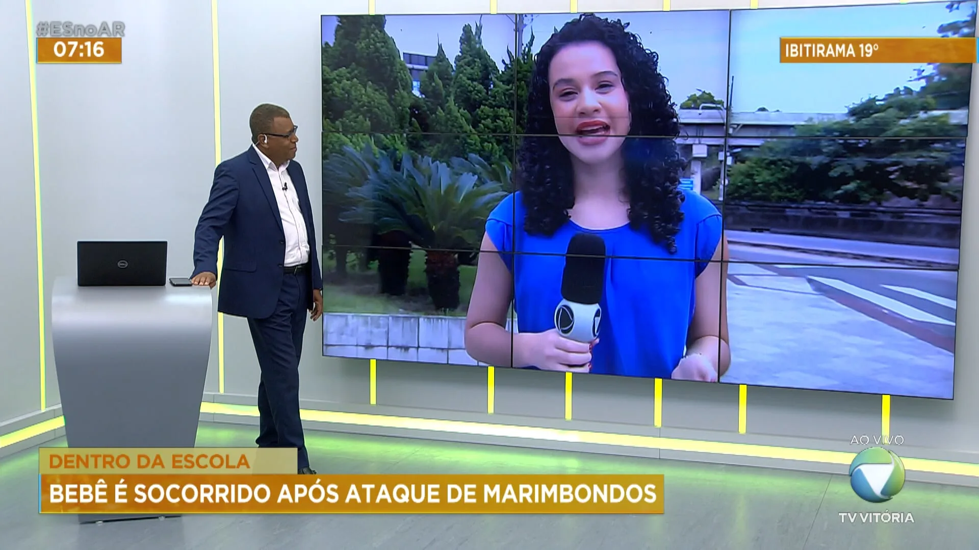 Bebê é socorrido após ataque de marimbondos