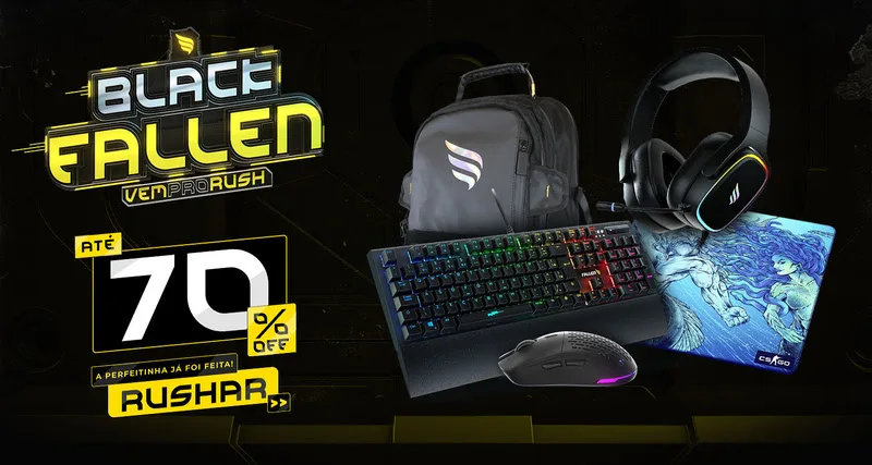 Black Fallen: Sua oportunidade de aprimorar seu setup gamer nesta Black Friday