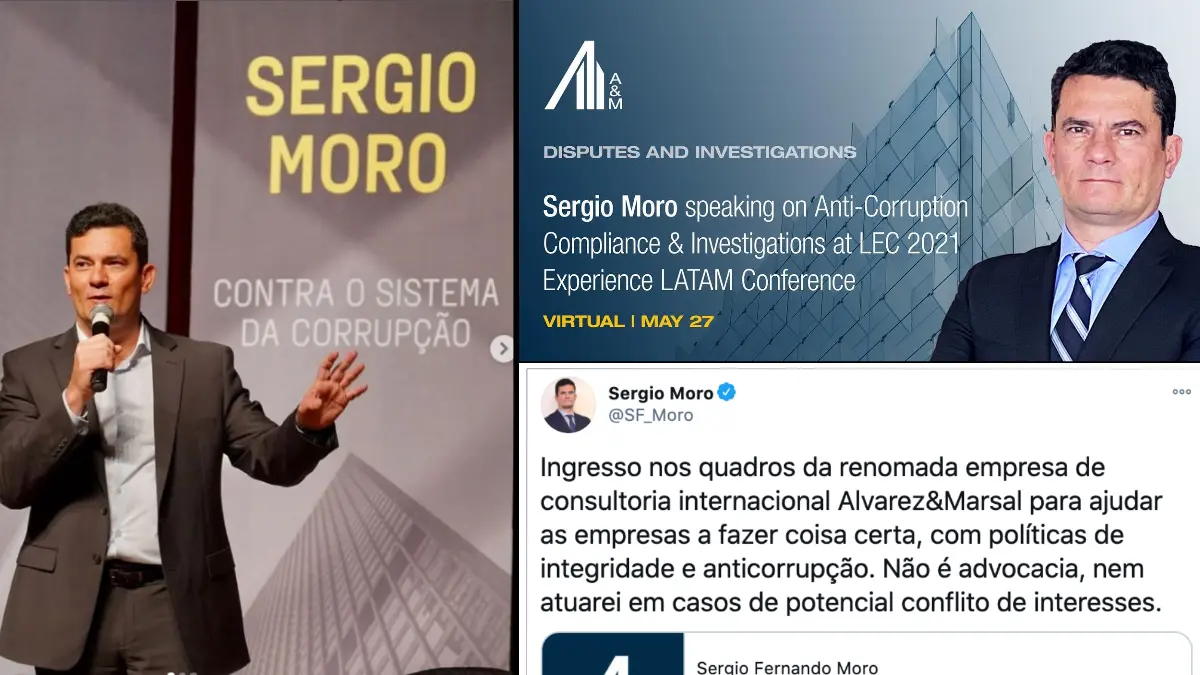 Deputado do PT pede a Aras que investigue atividade de Moro na Alvarez & Marsal