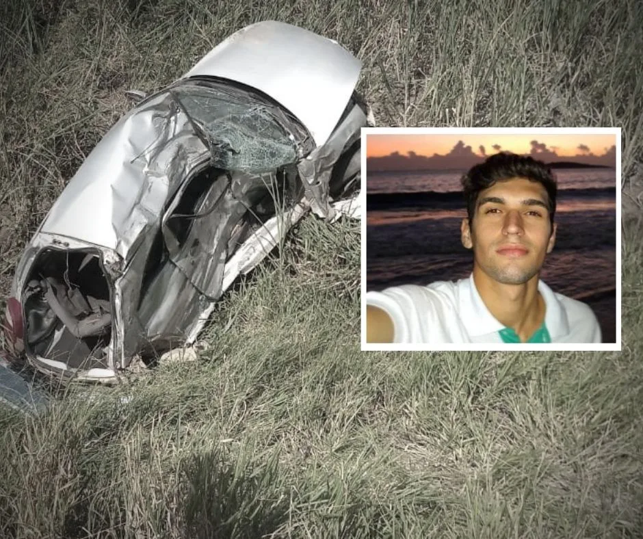 Segue internado motociclista que se envolveu em grave acidente na BR-101