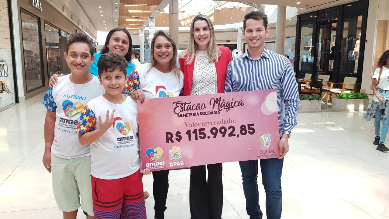 Prestando contas da campanha Solidária de Natal do Shopping Vitória