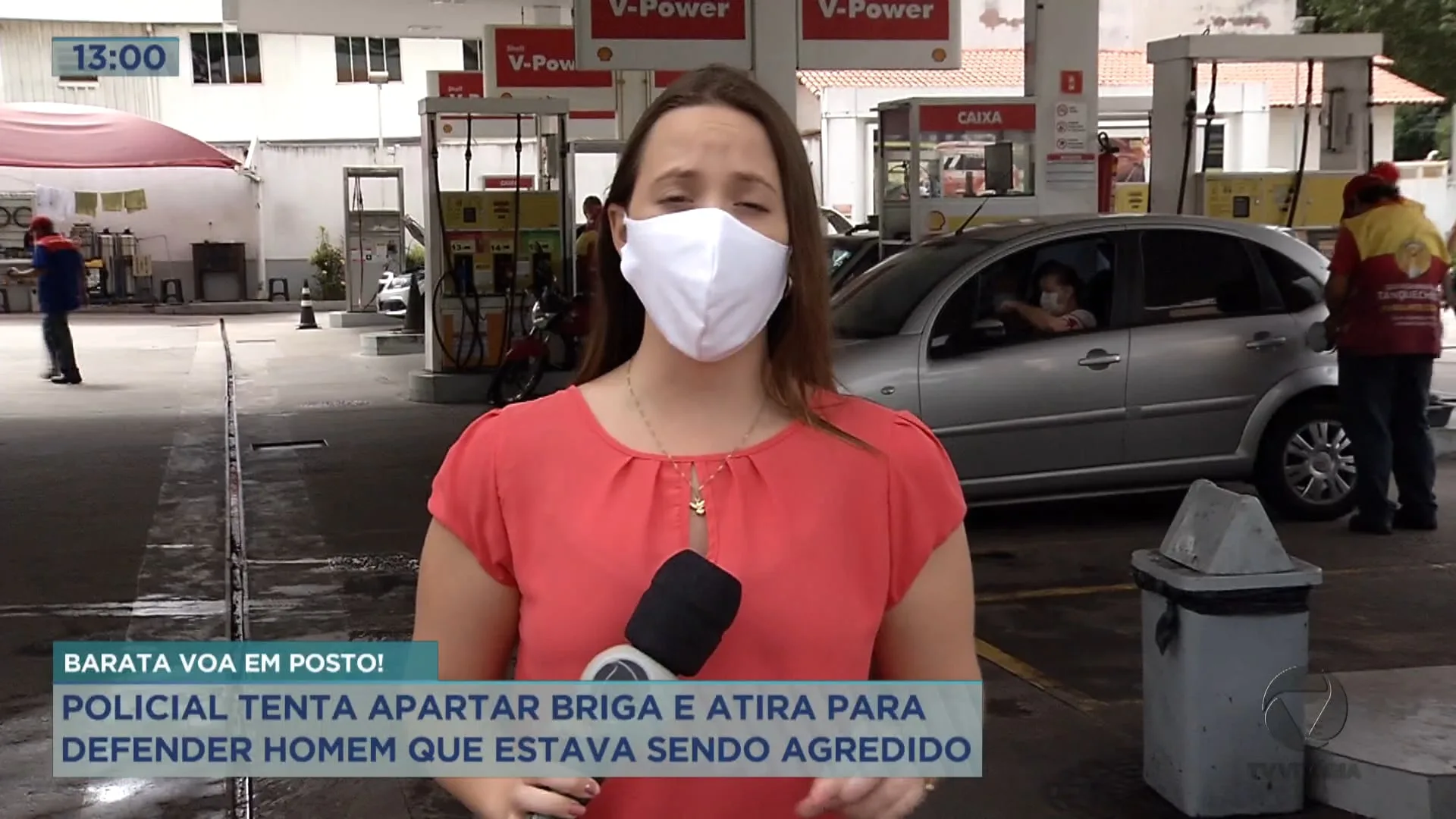 Tiros em posto de gasolina em Vitória