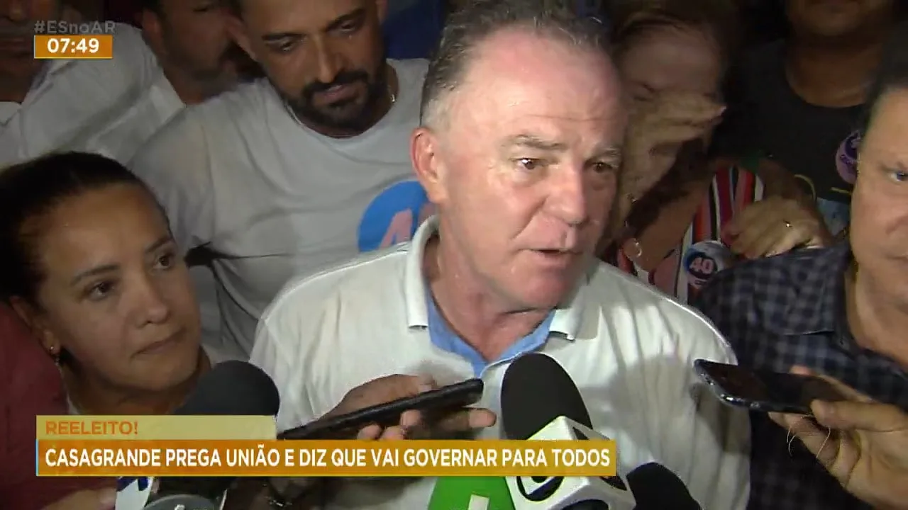 Casagrande prega união e diz que vai governar para todos