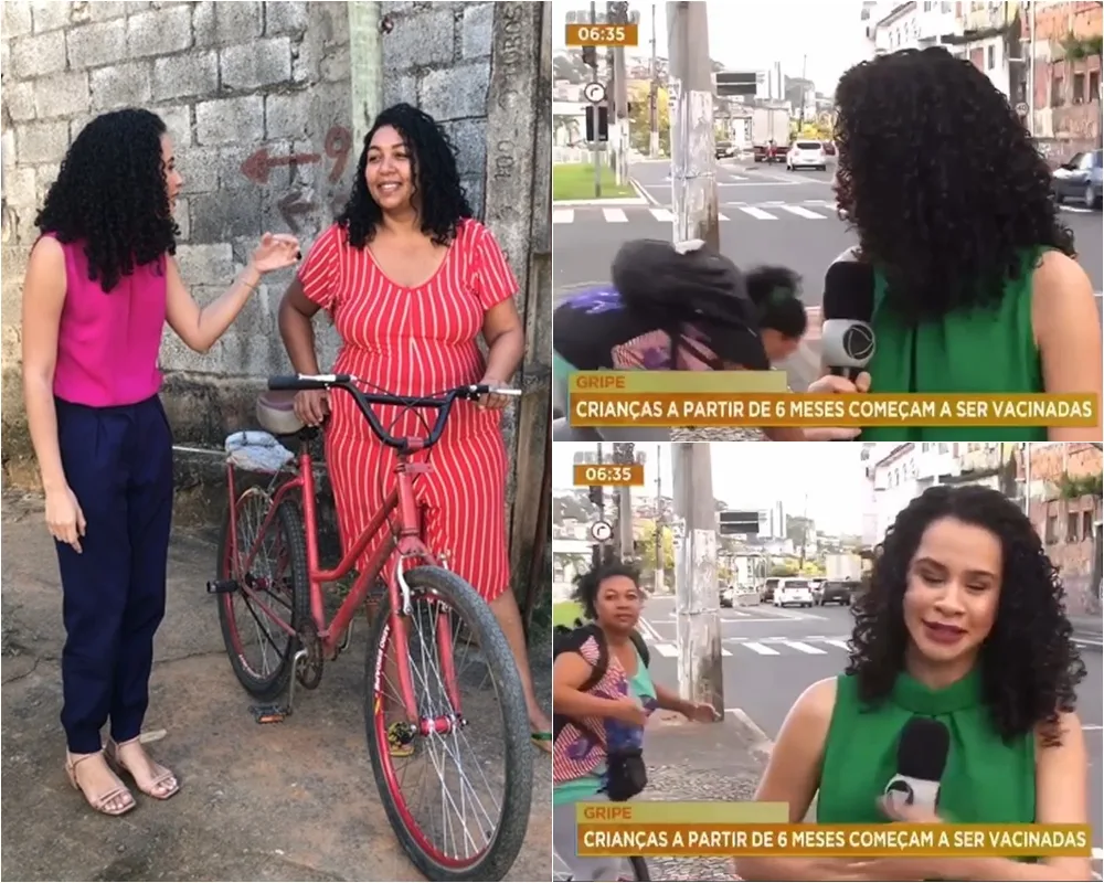 Repórter do ES entrevista mulher que caiu de bicicleta após vídeo viralizar: "Virei meme"