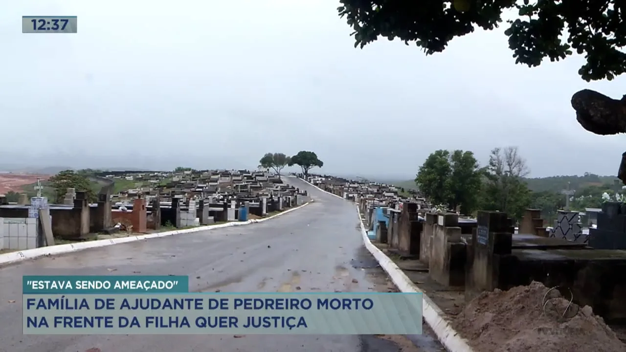 Ajudante de pedreiro assassinado na frente da filha foi enterrado hoje