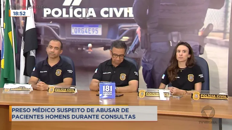 Polícia prende médico suspeito de abuso sexual