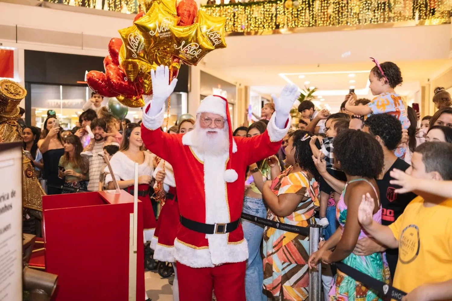 Papai Noel chega nos shoppings da Grande Vitória a partir deste sábado; confira