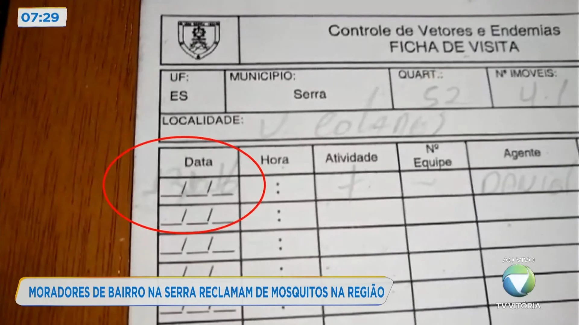 Moradores de bairro na Serra reclamam de mosquitos na região