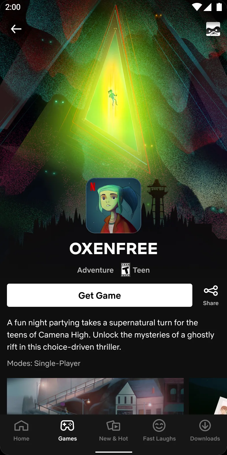 Jogo de mistério sobrenatural OXENFREE já está disponível na Netflix