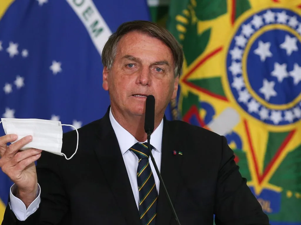 O presidente da República,Jair Bolsonaro, discursa durante a solenidade de anúncio do Sistema de Avaliação de Impacto ao Patrimônio e lançamento do Guia Brasileiro de Sinalização Turística.