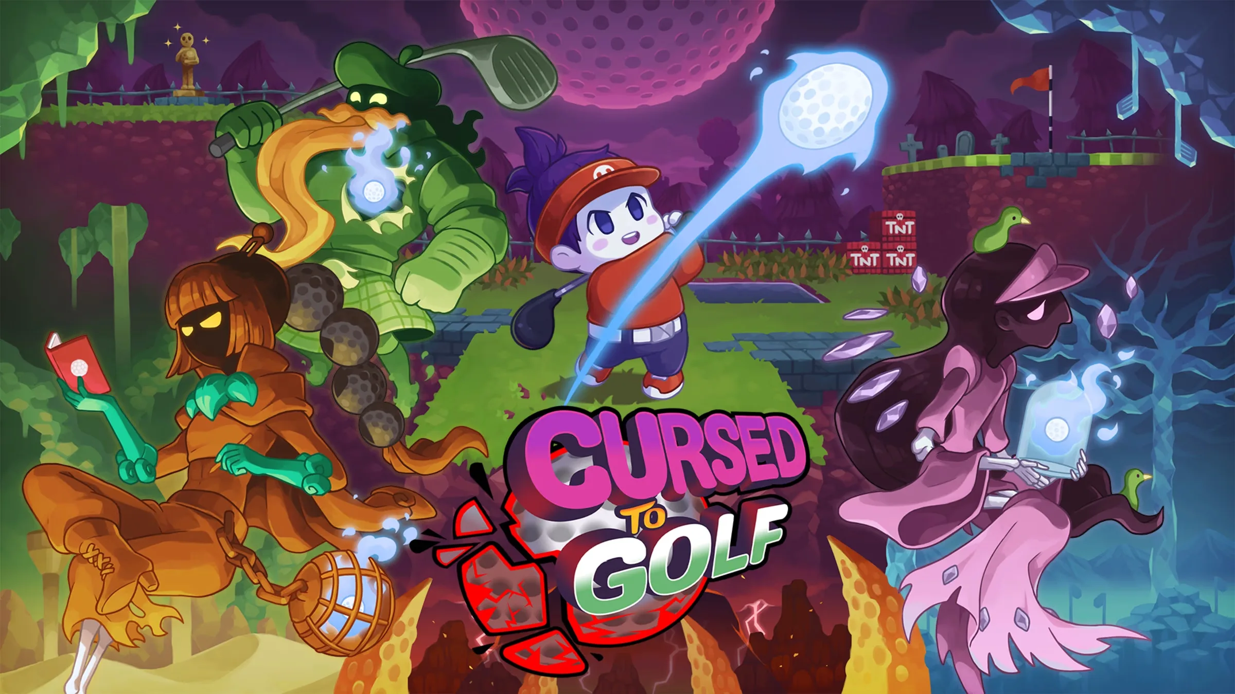 Dia 7 - Epic Games está dando Cursed To Golf de graça para PC