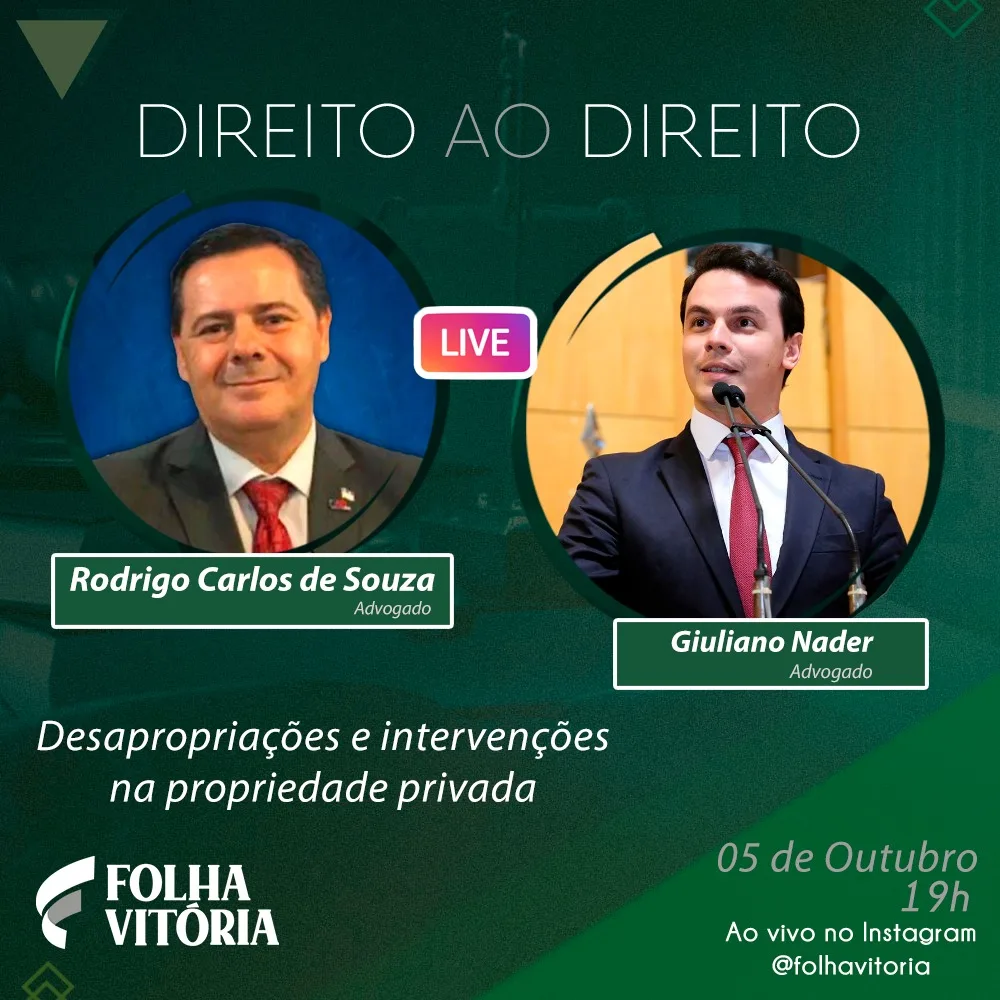 Live do Folha: bate-papo sobre desapropriações e intervenções na propriedade privada