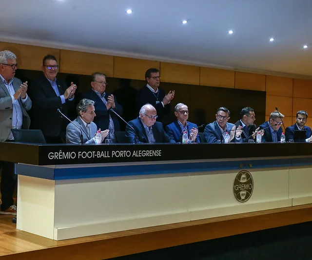 RS – FUTEBOL/SESSAO SOLENE DO CONSELHO DELIBERATIVO DO GREMIO – ESPORTES – Reunião do Conselho Deliberativo do Gremio Football Porto Alegrense para eleição e aclamação do novo Conselho de Administração do clube para o triênio 2020/2022. FOTO: LUCAS UEBEL/GREMIO FBPA