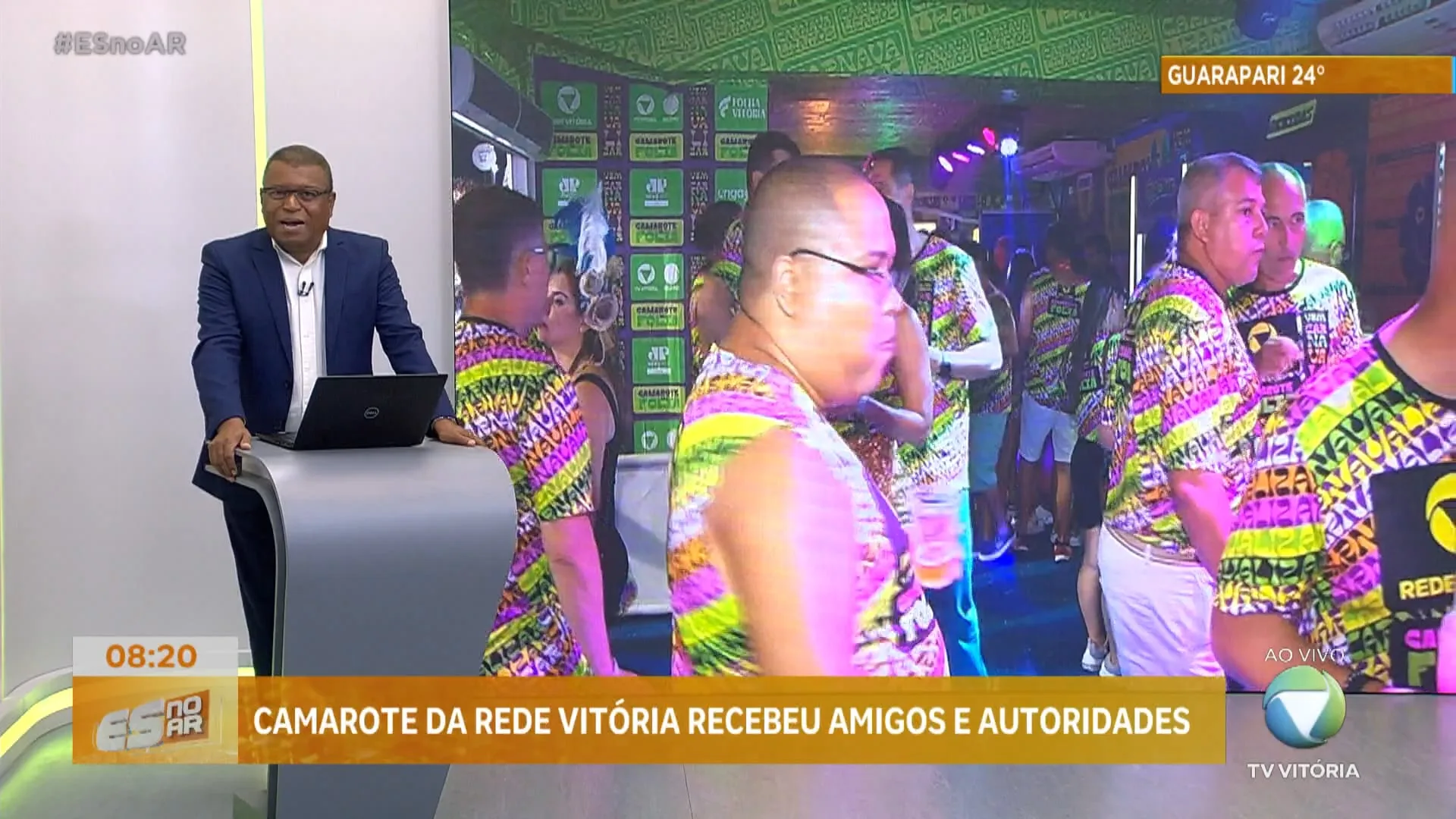 Camarote da Rede Vitória recebeu amigos e autoridades