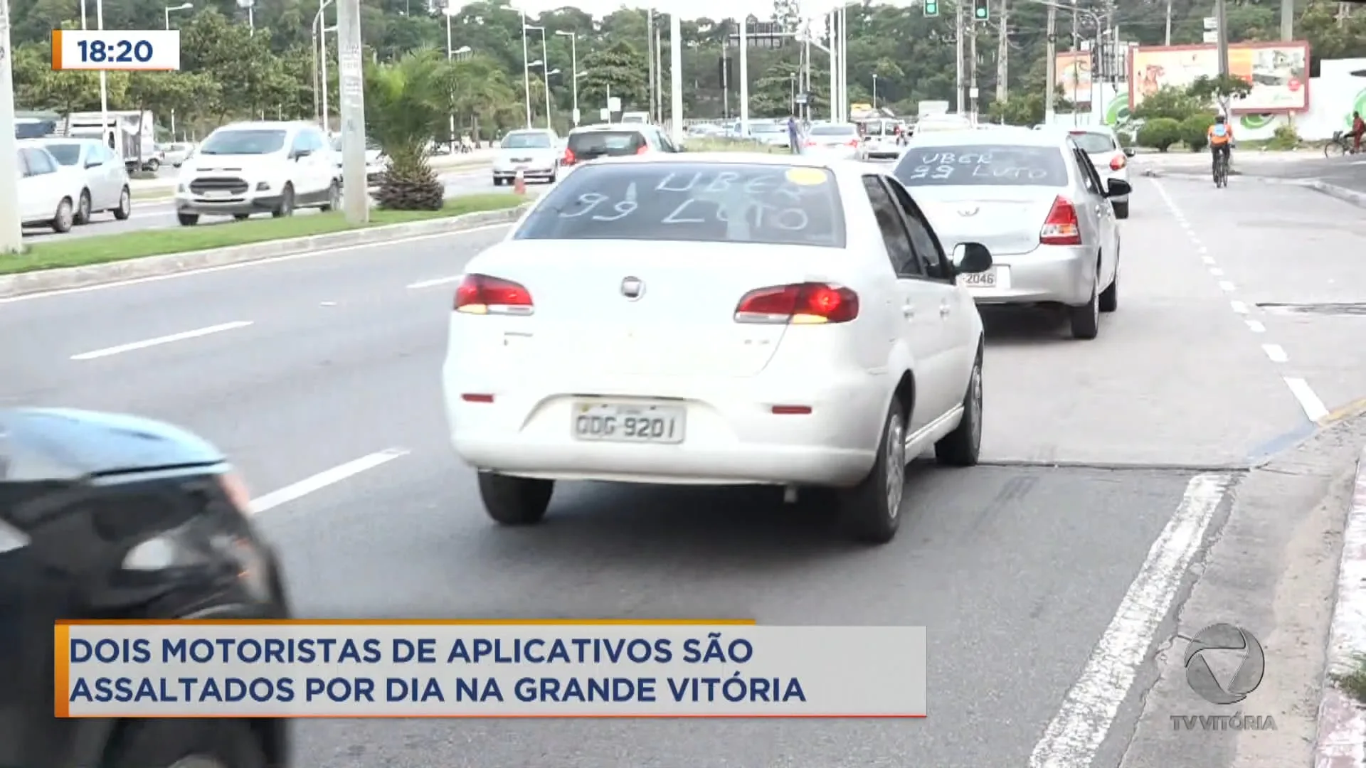 Dois motoristas de aplicativos são assaltados por dia na Grande Vitória