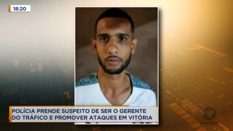 Preso suspeito de ser gerente do tráfico e comandar ataques em Vitória