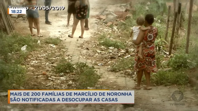 Mais de 200 famílias de Marcílio de Noronha são notificadas a desocupar as casas