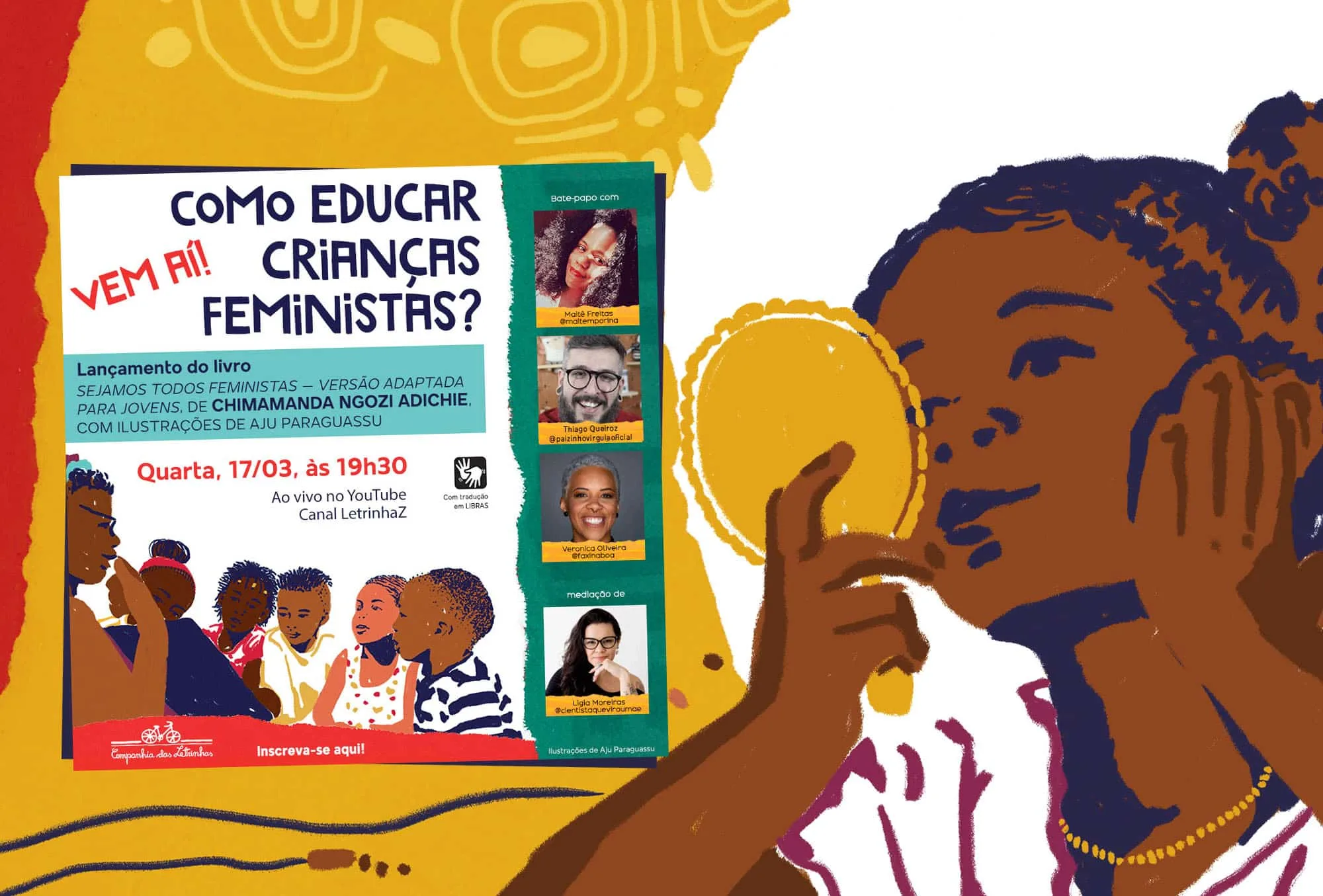 Live de lançamento do livro 'Sejamos todos feministas'