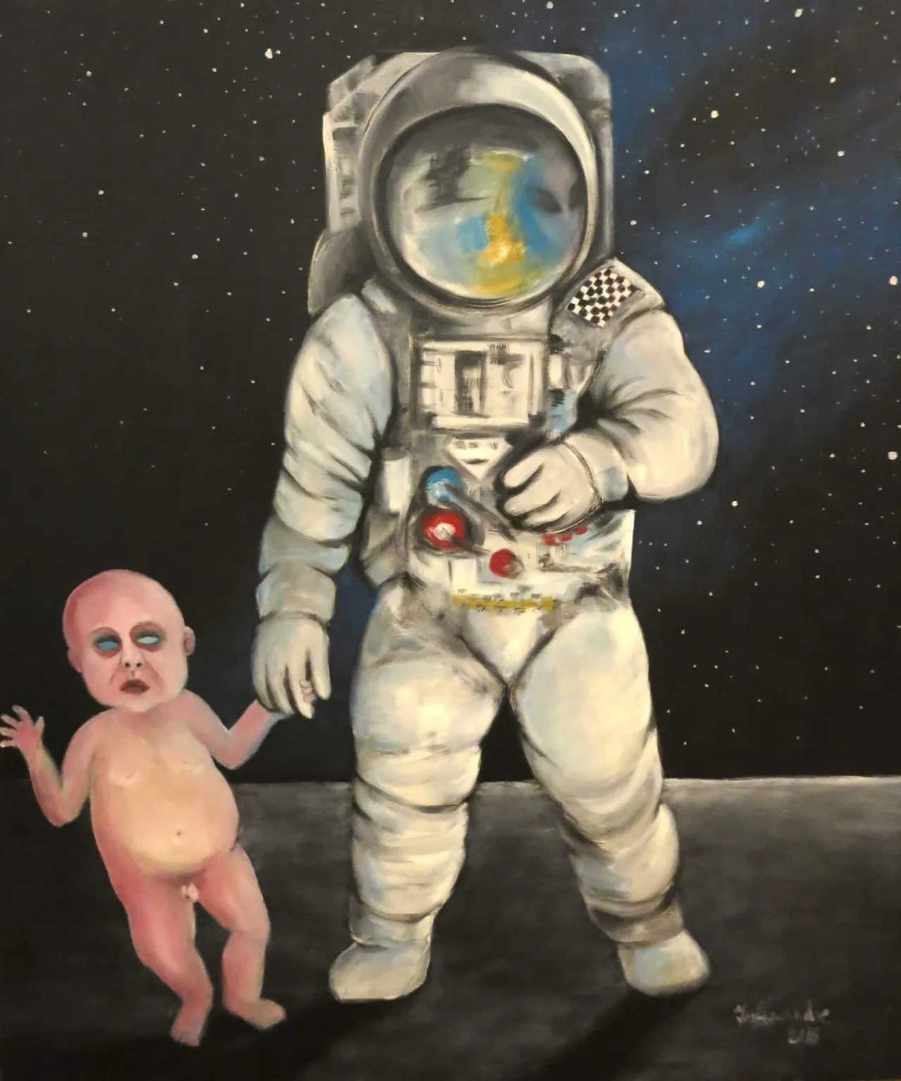 Pintura do artista Ivo Alexandre (Portugal). Mulher com bebé, óleo sobre tela,120cmX100cm
Pintura do artista Ivo Alexandre (Portugal). Mulher com bebé, óleo sobre tela,120cmX100cm