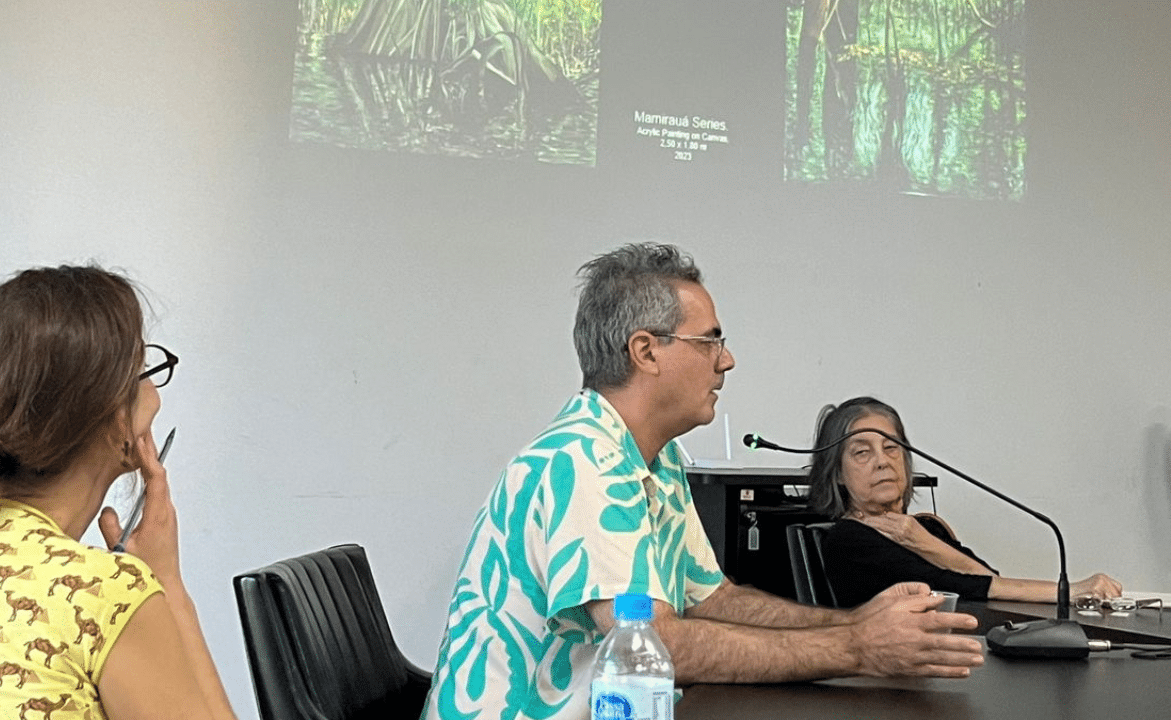 Hugo Fortes, no Colóquio Internacional sobre paisagem na UFRJ