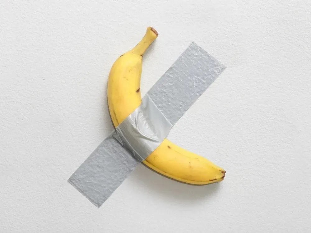 Banana na Parede: obra "Comedian", de Maurizio Cattelan