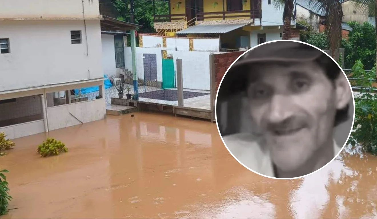 Morre homem que caiu em rio durante temporal em Santa Leopoldina