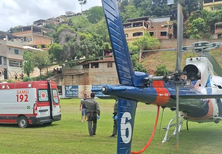 Bebê de 1 ano sofre queimaduras graves após carro pegar fogo no Sul do ES