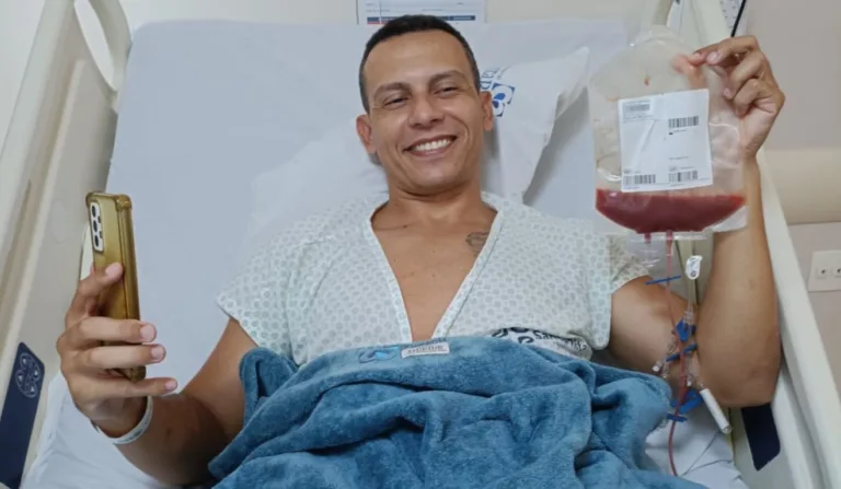 O capixaba Raphael Athayde de Souza realizou a doação no Hospital Santa Rita 

Reprodução/Arquivo Pessoal 