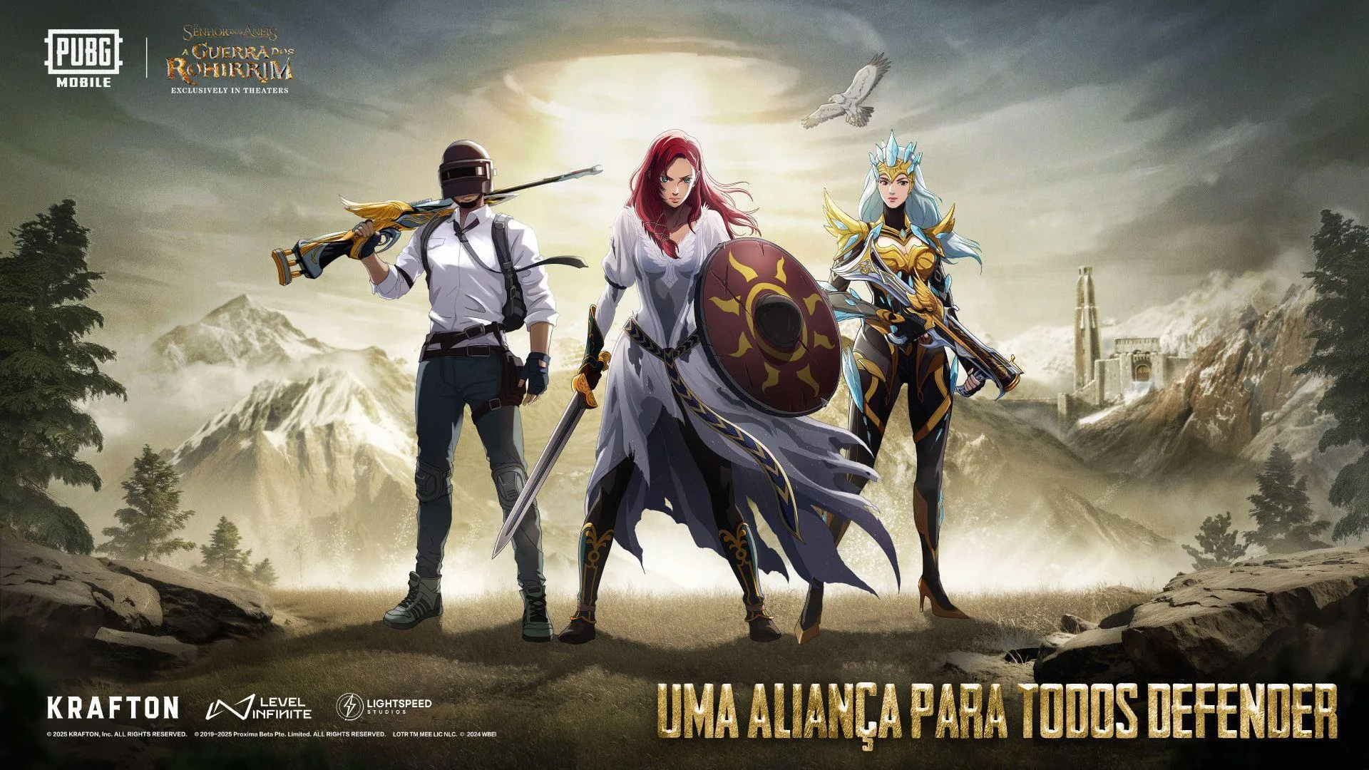 PUBG MOBILE faz parceria lendária com O Senhor dos Anéis: A Guerra dos Rohirrim