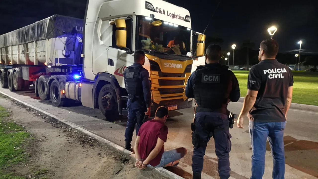 Caminhoneiro é preso por tentativa de estupro após perseguir mulher na rua