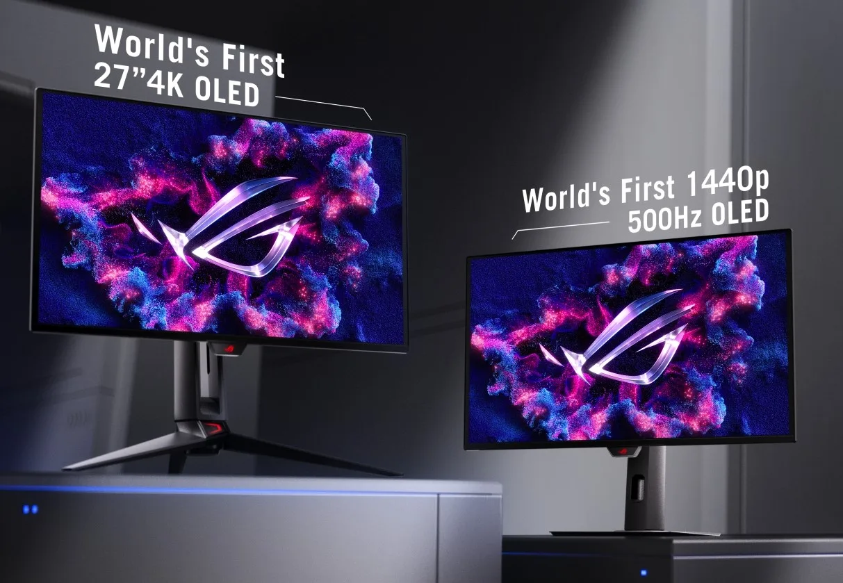 ASUS Republic of Gamers anuncia os monitores da linha Swift OLED e Strix OLED