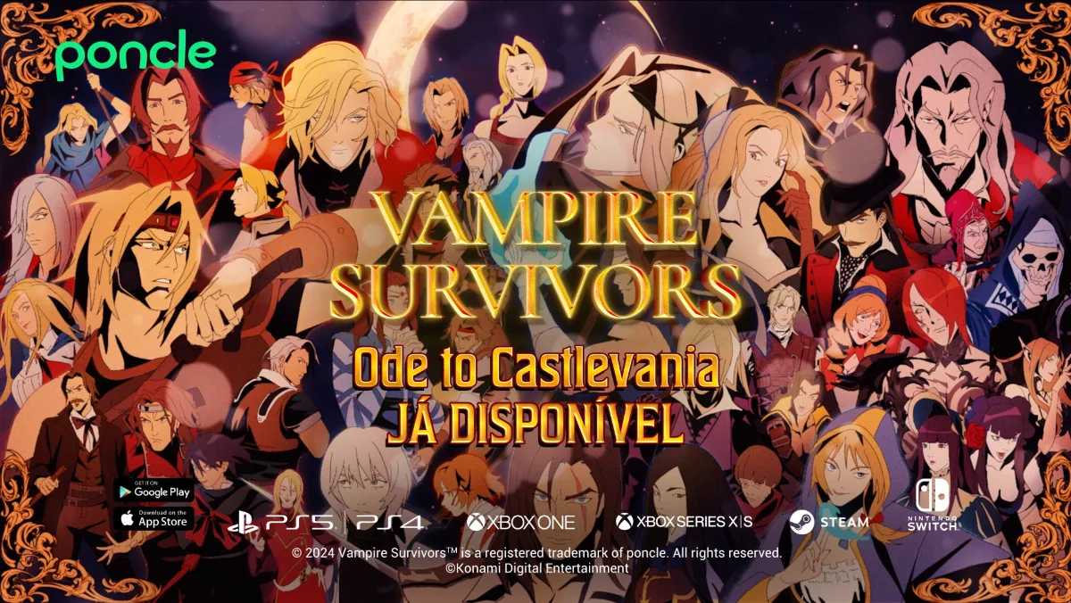 Vampire Survivors: desbloqueie todos os personagens secretos do DLC Ode To Castlevania