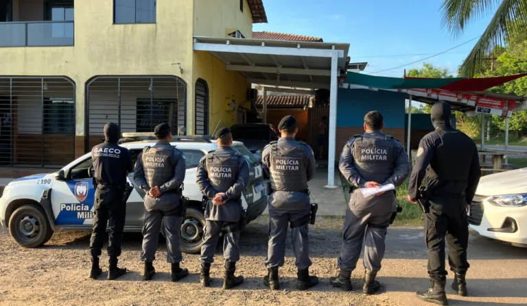 Policiais militares durante a operação "Tenta a Sorte"

Divulgação/MPES