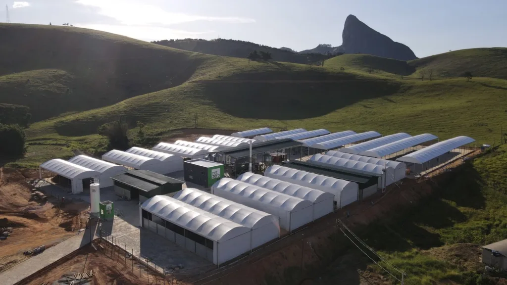 Fábrica de biochar da NetZero em Lajinha (MG)