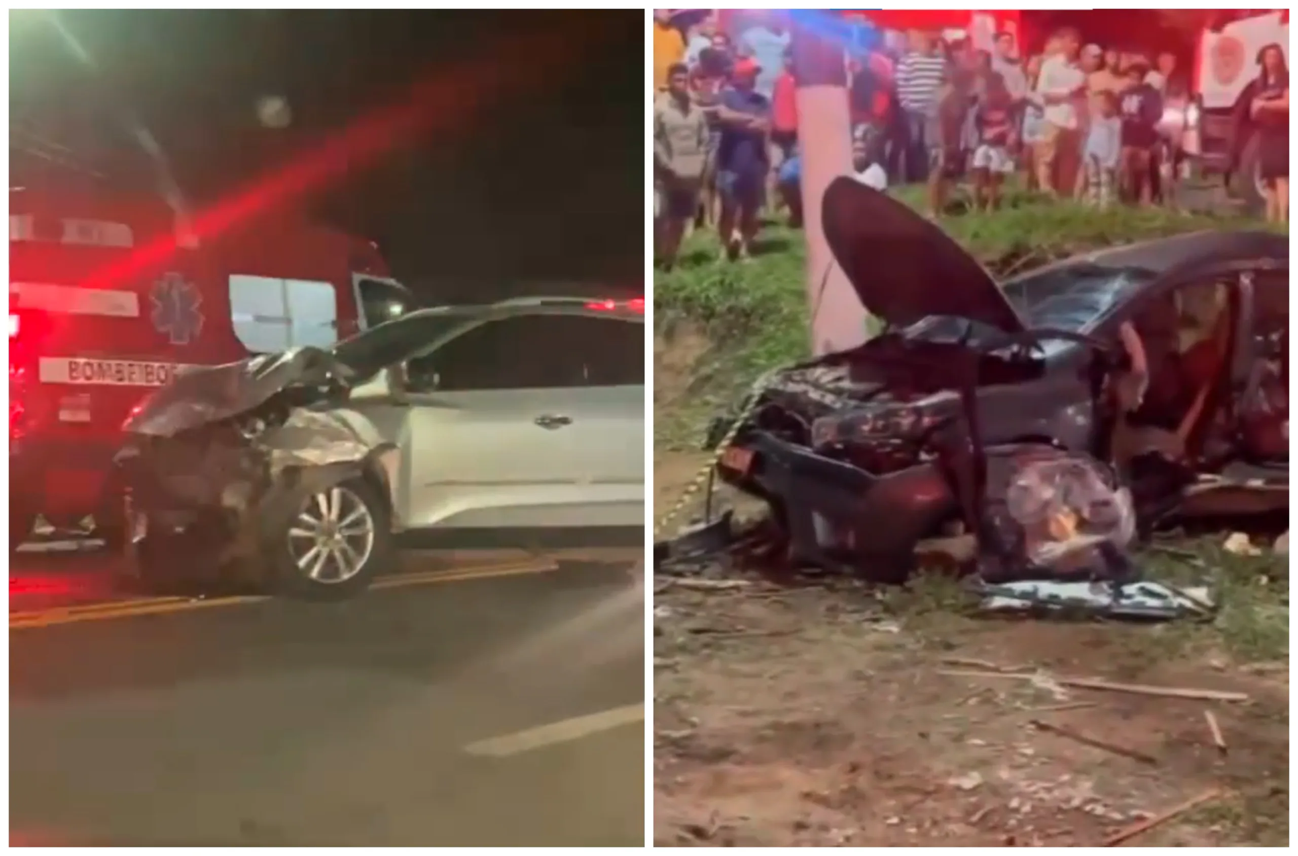 Grave acidente entre carros deixa um morto na BR-101, em Aracruz