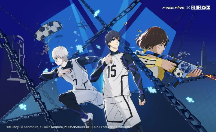 Free Fire anuncia colaboração com o anime de futebol BLUE LOCK