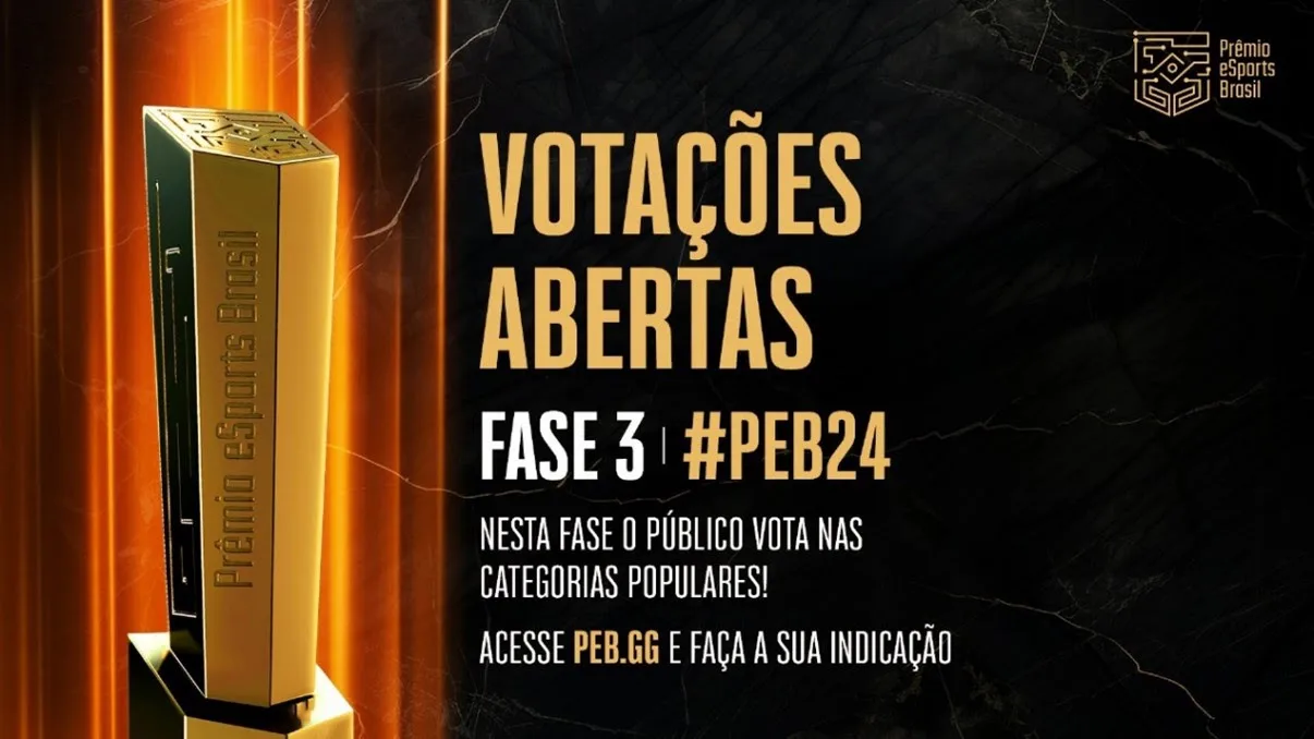 Prêmio Esports Brasil 2024 revela os finalistas e abre última fase de votação