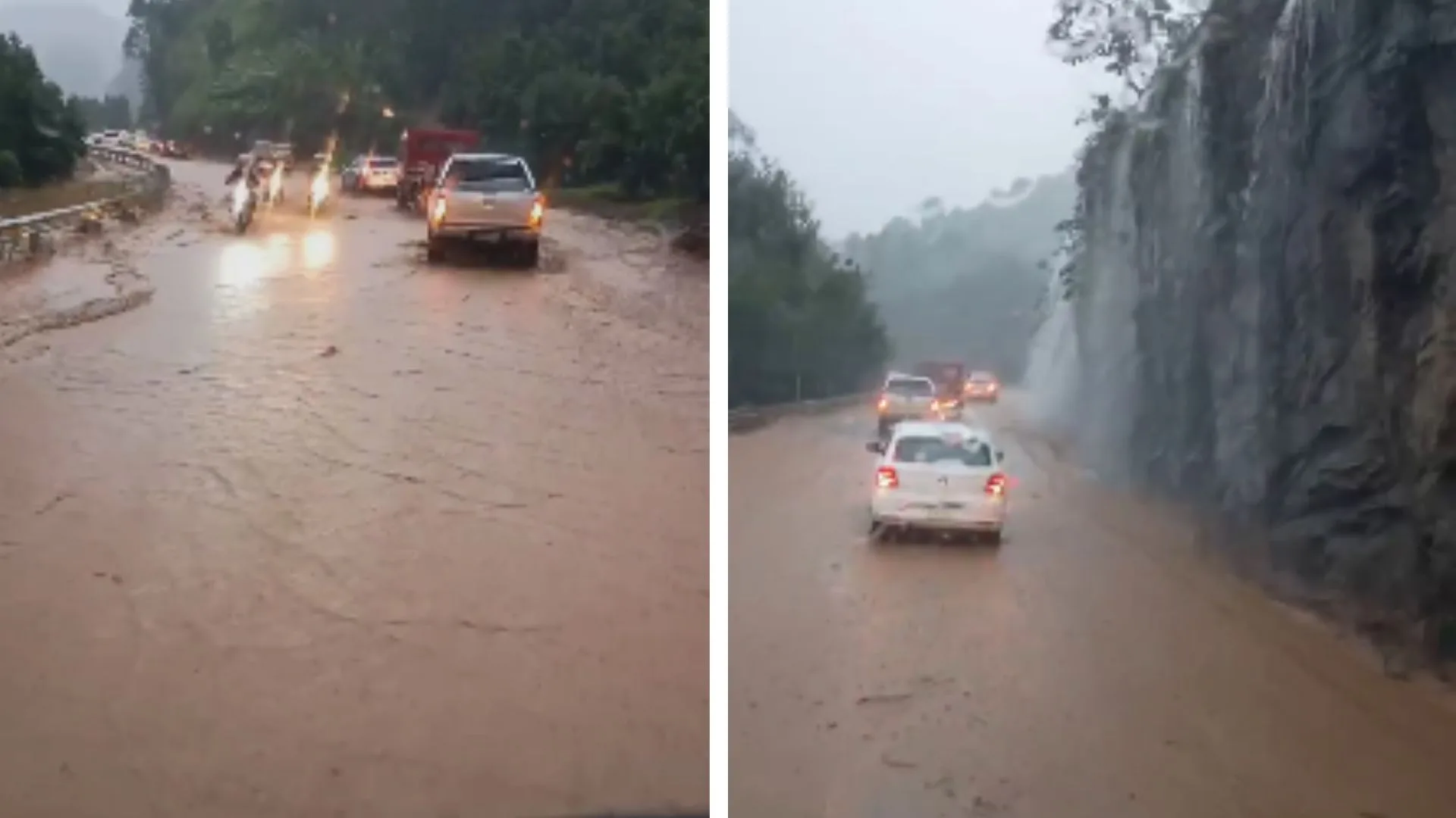 BR-262 é liberada após alagamentos em Venda Nova do Imigrante