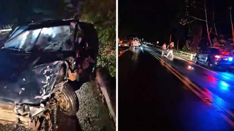 Acidente entre dois carros deixa um ferido na BR-262 em Domingos Martins