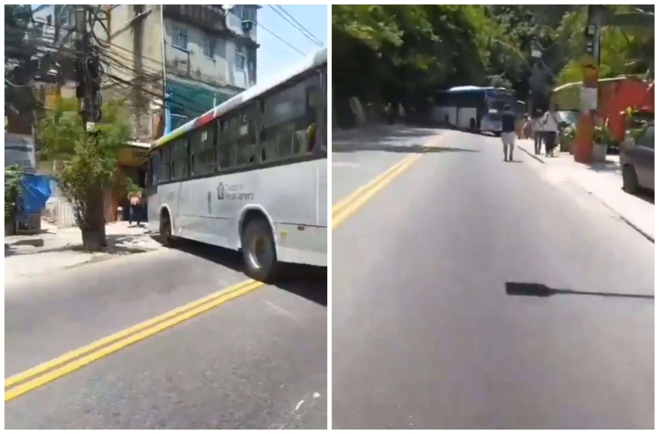 Criminosos sequestram 7 ônibus e bloqueiam estrada no Rio