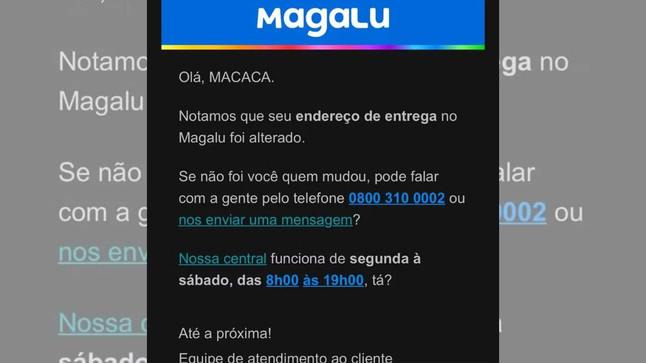 Polícia investiga Magazine Luiza por e-mail racista enviado a cliente: "Olá, Macaca"