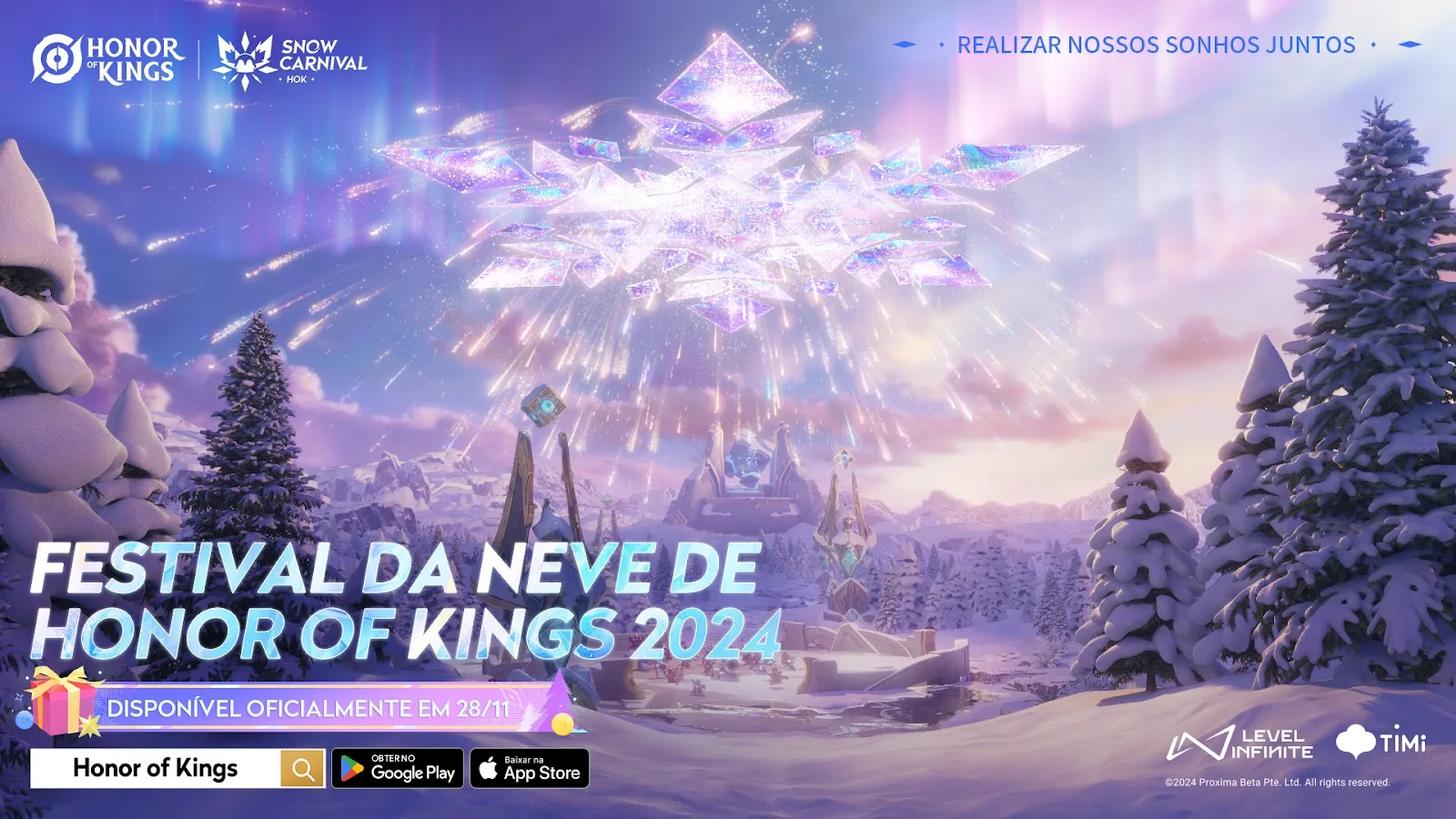 Paraíso de Inverno: Festival da Neve chega em Honor of Kings!