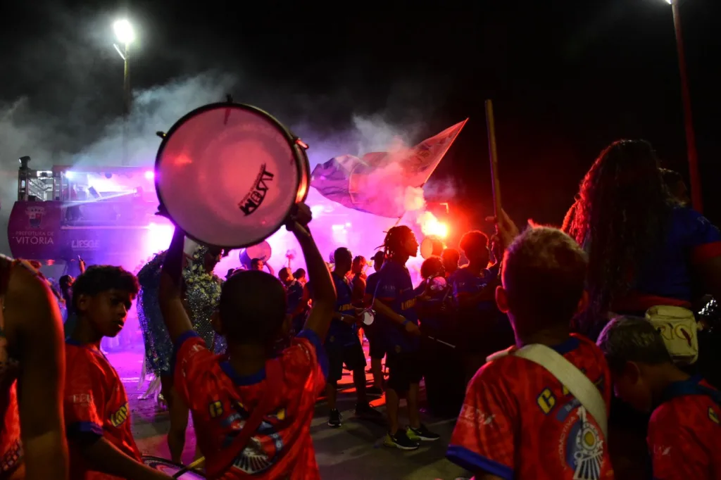 Carnaval de Vitória 2025: ensaio técnico da Pega no Samba