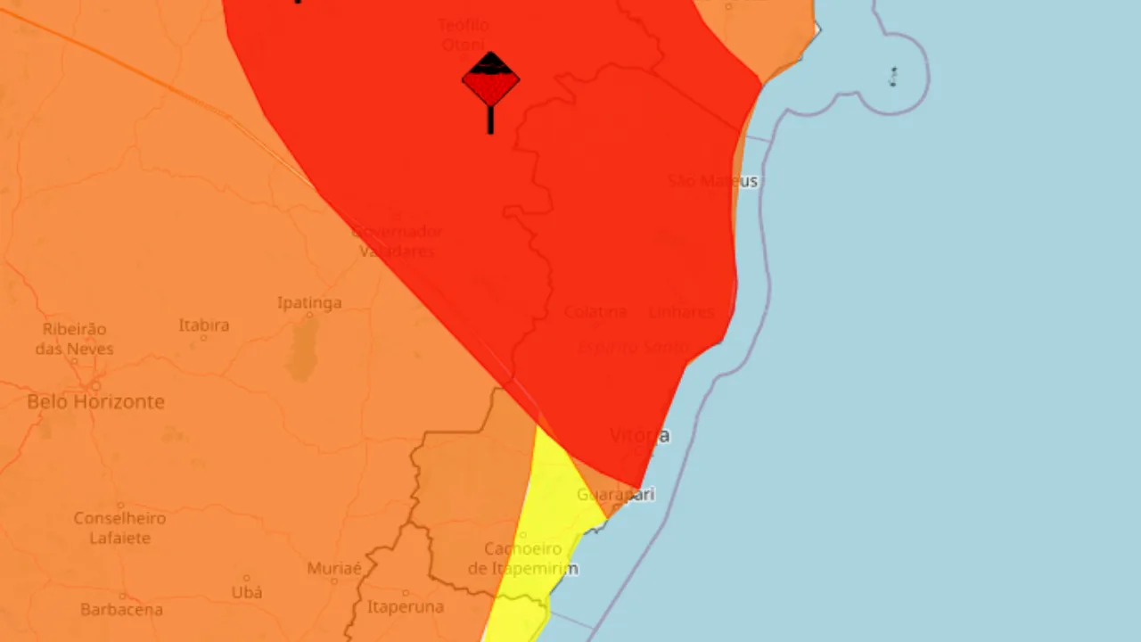 Com risco de novo temporal, ES recebe alerta vermelho; veja cidades