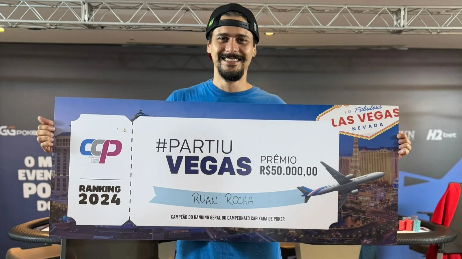 Ruan Rocha fatura viagem de R$ 50 mil no Campeonato Capixaba de Pôquer