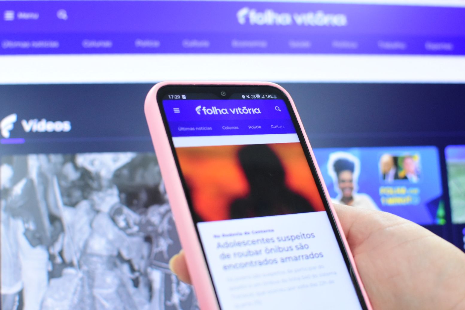 Site Folha Vitória