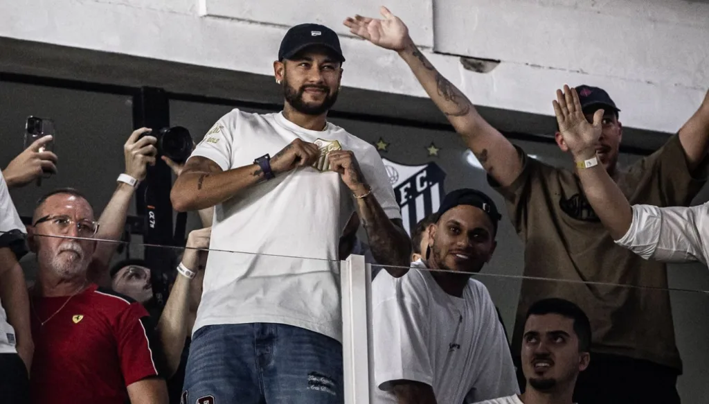 Paulistão - Santos x Corinthians (07/02/2024). Neymar no Santos. Foto: Raul Baretta/ Santos FC