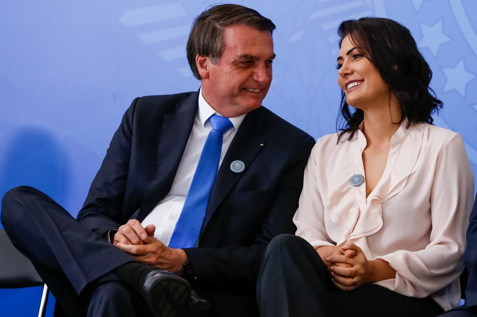 Jair Bolsonaro e Michelle Bolsonaro