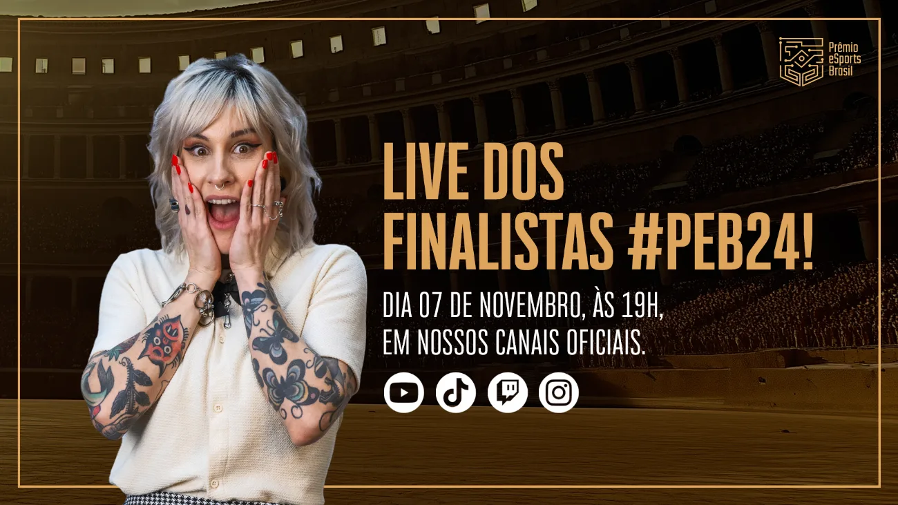 Prêmio eSports Brasil 2024 revela os finalistas em live no dia 7/11